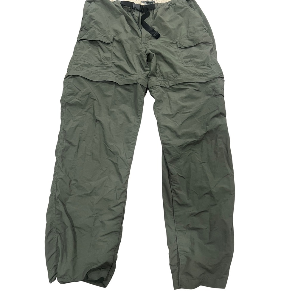 Royal Robbins Convertible Cargo Pants Mens Sz XL Green Hiking Zip Off Gorpcore